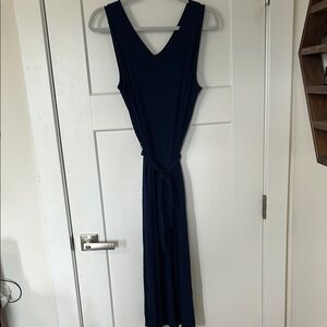 St. John's Bay Blue Sheath Dress V-Neck Sleeveless